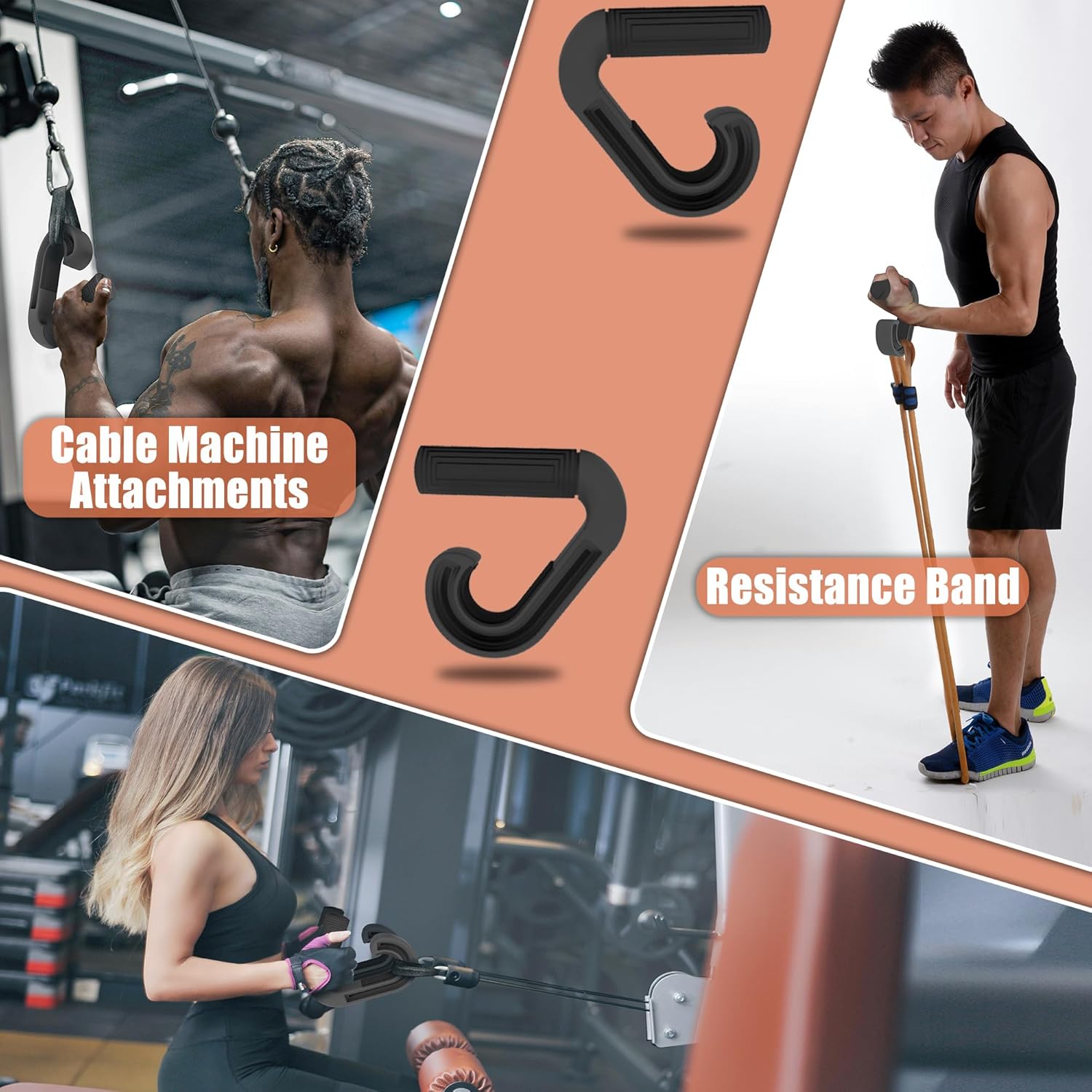 INDIAHUNK® Neutral Grip Handle Attachment for Pull-up Bars, Barbells & Resistance Bands – Comfortable Wrist-Friendly Workout Tool