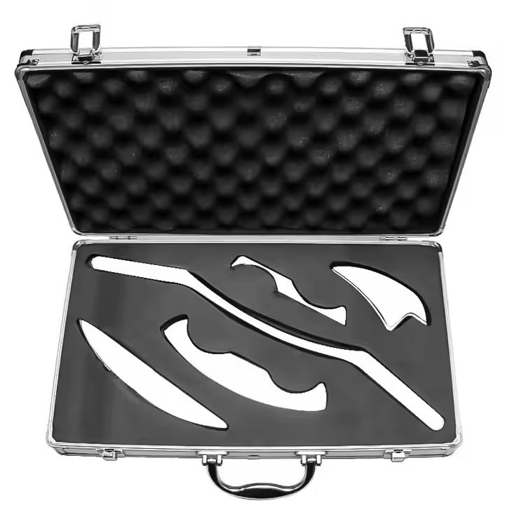 Gua Sha Tool Set of 5 – Natural Stone Massage Tools for Face & Body, Skin Lifting, Lymphatic Drainage & Relaxation