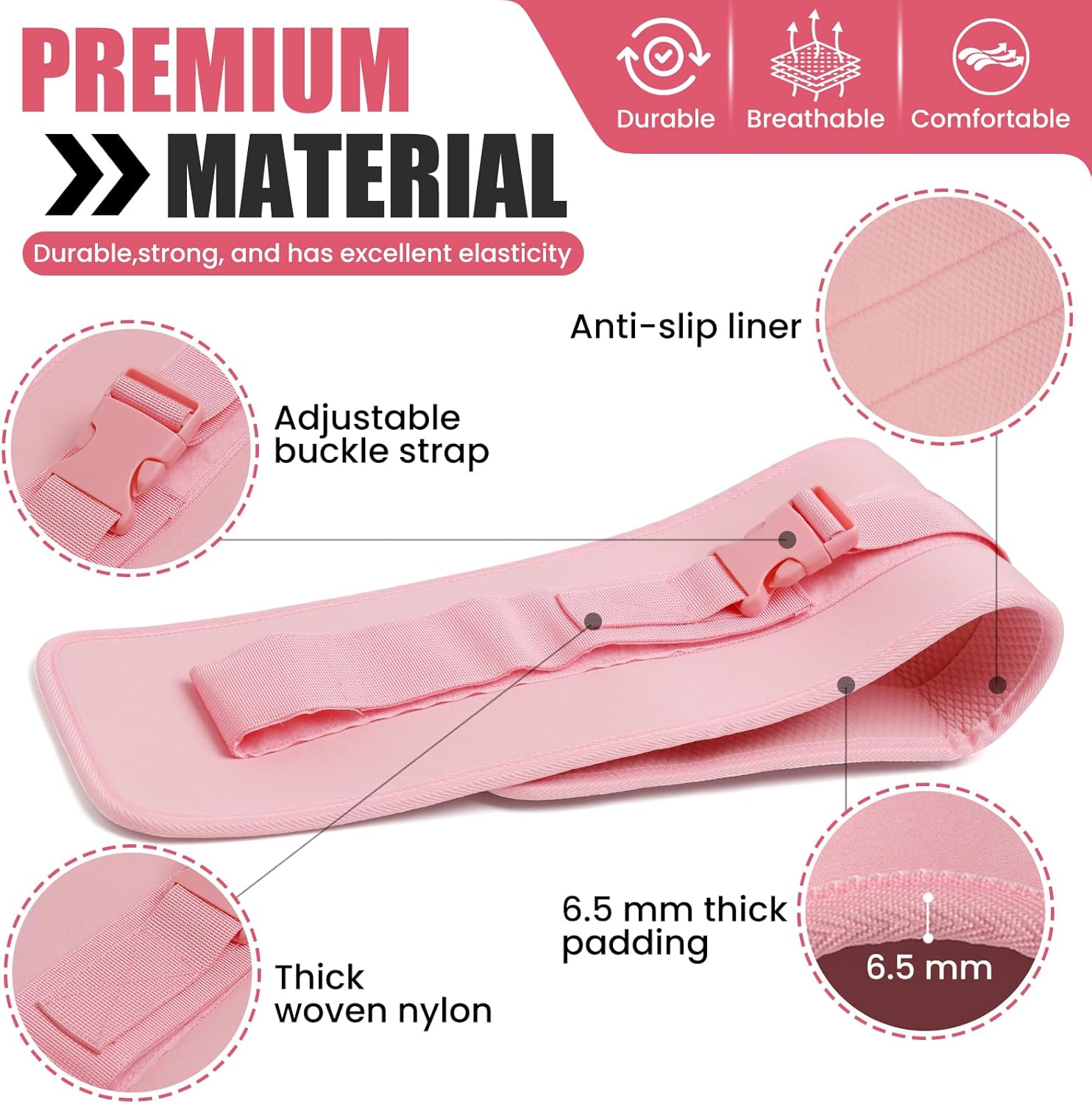 INDIAHUNK® Hip Thrust Belt – Extra Comfortable, Wide Anti-Slip Pads, Perfect for Dumbbell Workouts & Home Gym