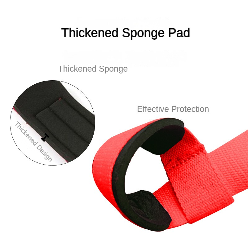 INDIAHUNK Figure 8 Weight Lifting Strap Padded Wrist Support Deadlifting Powerlifting Strength Training Weightlifting Bodybuilding