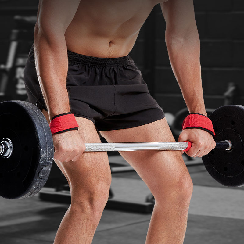 INDIAHUNK Figure 8 Weight Lifting Strap Padded Wrist Support Deadlifting Powerlifting Strength Training Weightlifting Bodybuilding