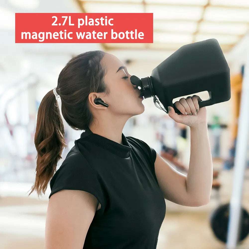 INDIAHUNK® Galan 91oz Premium Water Bottle – BPA-Free, Magnetic Phone Holder, Leakproof Flip-Top Lid, Large Hydration Chug Bottle for Gym & Hiking