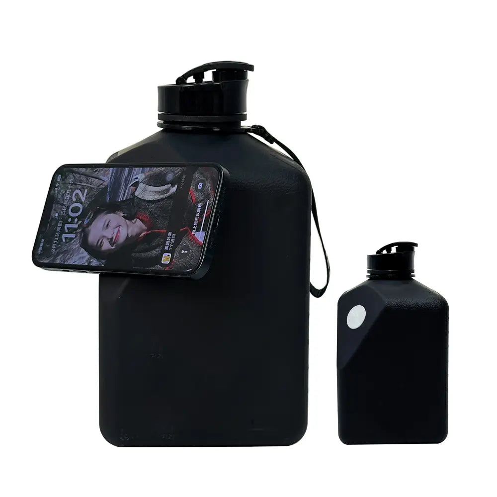 INDIAHUNK® Galan 91oz Premium Water Bottle – BPA-Free, Magnetic Phone Holder, Leakproof Flip-Top Lid, Large Hydration Chug Bottle for Gym & Hiking