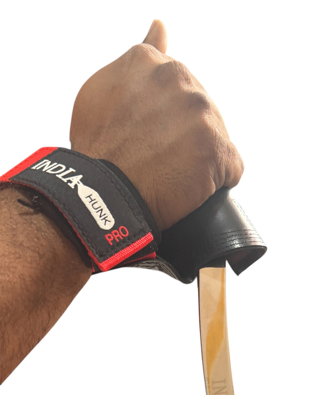 INDIAHUNK® Power Grips Weight Lifting Gloves – Heavy-Duty Strap Alternative with Neoprene Padded Wrist Wraps, Adjustable Grip Hooks for Deadlifts, Bodybuilding & Pro Workouts