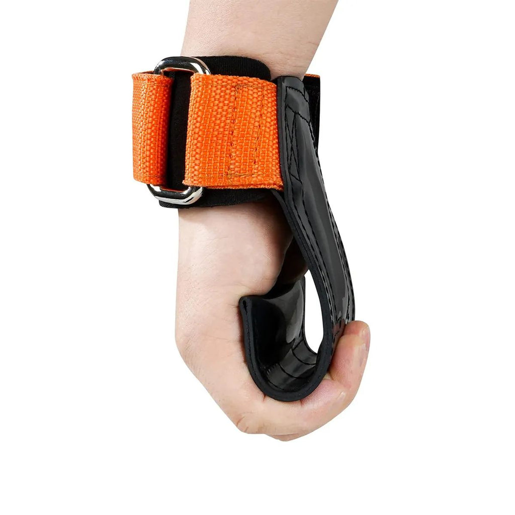 INDIAHUNK® Power Grips Weight Lifting Gloves – Heavy-Duty Gym Gloves with Padded Wrist Wraps & Adjustable Steel Grip Hooks for Deadlifts, Pull-ups & Bodybuilding